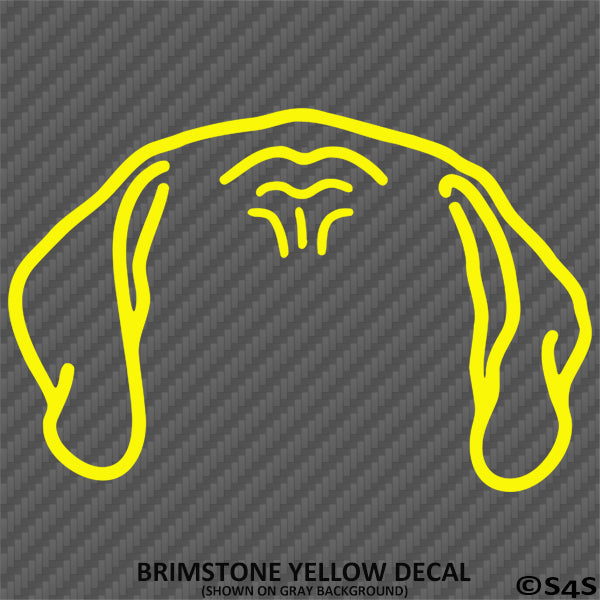 Puppy Ears: Mastiff Dog Vinyl Decal