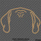 Puppy Ears: Mastiff Dog Vinyl Decal