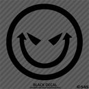 Evil Smiley Face Automotive Vinyl Decal