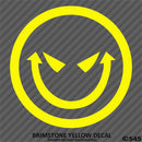 Evil Smiley Face Automotive Vinyl Decal
