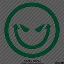 Evil Smiley Face Automotive Vinyl Decal
