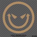 Evil Smiley Face Automotive Vinyl Decal