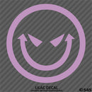 Evil Smiley Face Automotive Vinyl Decal
