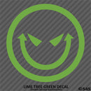 Evil Smiley Face Automotive Vinyl Decal