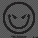 Evil Smiley Face Automotive Vinyl Decal