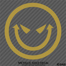 Evil Smiley Face Automotive Vinyl Decal