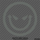 Evil Smiley Face Automotive Vinyl Decal