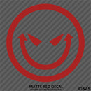 Evil Smiley Face Automotive Vinyl Decal