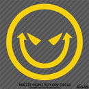 Evil Smiley Face Automotive Vinyl Decal