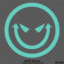 Evil Smiley Face Automotive Vinyl Decal