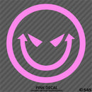 Evil Smiley Face Automotive Vinyl Decal
