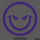 Evil Smiley Face Automotive Vinyl Decal