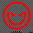 Evil Smiley Face Automotive Vinyl Decal
