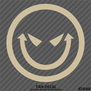 Evil Smiley Face Automotive Vinyl Decal