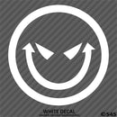 Evil Smiley Face Automotive Vinyl Decal