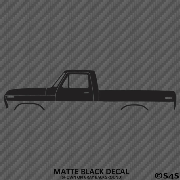 Ford F-100 Pickup Classic Truck Silhouette Vinyl Decal