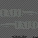 FAFO - Fuck Around And Find Out Bullets 2A Vinyl Decal PAIR