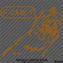 F-Caw-F Peeking Chicken Funny Automotive F**k Off Vinyl Decal