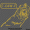 F-Caw-F Peeking Chicken Funny Automotive F**k Off Vinyl Decal