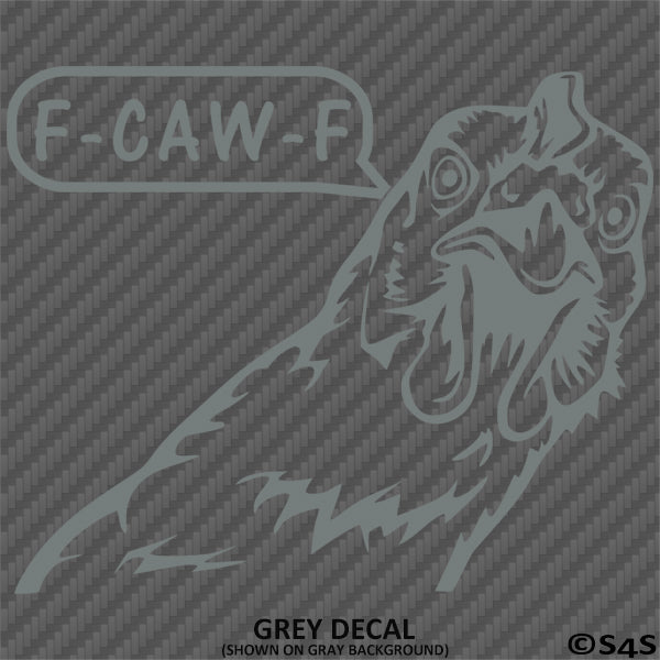 F-Caw-F Peeking Chicken Funny Automotive F**k Off Vinyl Decal