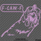 F-Caw-F Peeking Chicken Funny Automotive F**k Off Vinyl Decal
