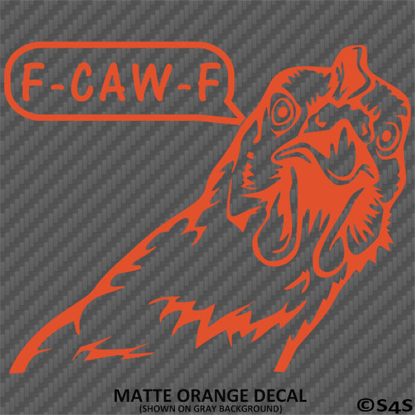 F-Caw-F Peeking Chicken Funny Automotive F**k Off Vinyl Decal