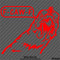 F-Caw-F Peeking Chicken Funny Automotive F**k Off Vinyl Decal