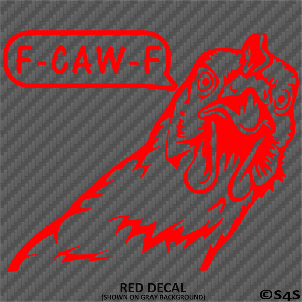 F-Caw-F Peeking Chicken Funny Automotive F**k Off Vinyl Decal