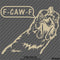 F-Caw-F Peeking Chicken Funny Automotive F**k Off Vinyl Decal
