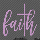 Faith Cross Positivity Vinyl Decal