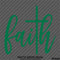 Faith Cross Positivity Vinyl Decal