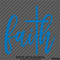 Faith Cross Positivity Vinyl Decal