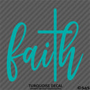 Faith Cross Positivity Vinyl Decal