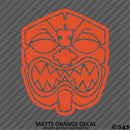 Farmers Market Hawaiian Tiki Mask Vinyl Decal