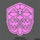 Farmers Market Hawaiian Tiki Mask Vinyl Decal