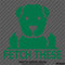 Fetch These Funny Dog Middle Fingers Vinyl Decal