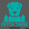 Fetch These Funny Dog Middle Fingers Vinyl Decal