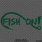 Fish On Single Hook Fishing Vinyl Decal