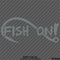 Fish On Single Hook Fishing Vinyl Decal