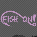 Fish On Single Hook Fishing Vinyl Decal