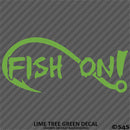 Fish On Single Hook Fishing Vinyl Decal
