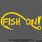 Fish On Single Hook Fishing Vinyl Decal