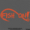 Fish On Single Hook Fishing Vinyl Decal