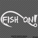Fish On Single Hook Fishing Vinyl Decal