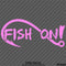 Fish On Single Hook Fishing Vinyl Decal