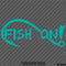 Fish On Single Hook Fishing Vinyl Decal