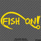 Fish On Single Hook Fishing Vinyl Decal