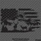 American Flag: Outdoor Wildlife Scene Vinyl Decal