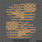 American Flag: Deer Hunting Distressed Flag Vinyl Decal (PAIR)