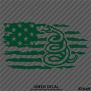 American Flag: Gadsden Snake Distressed Flag 2A Vinyl Decal